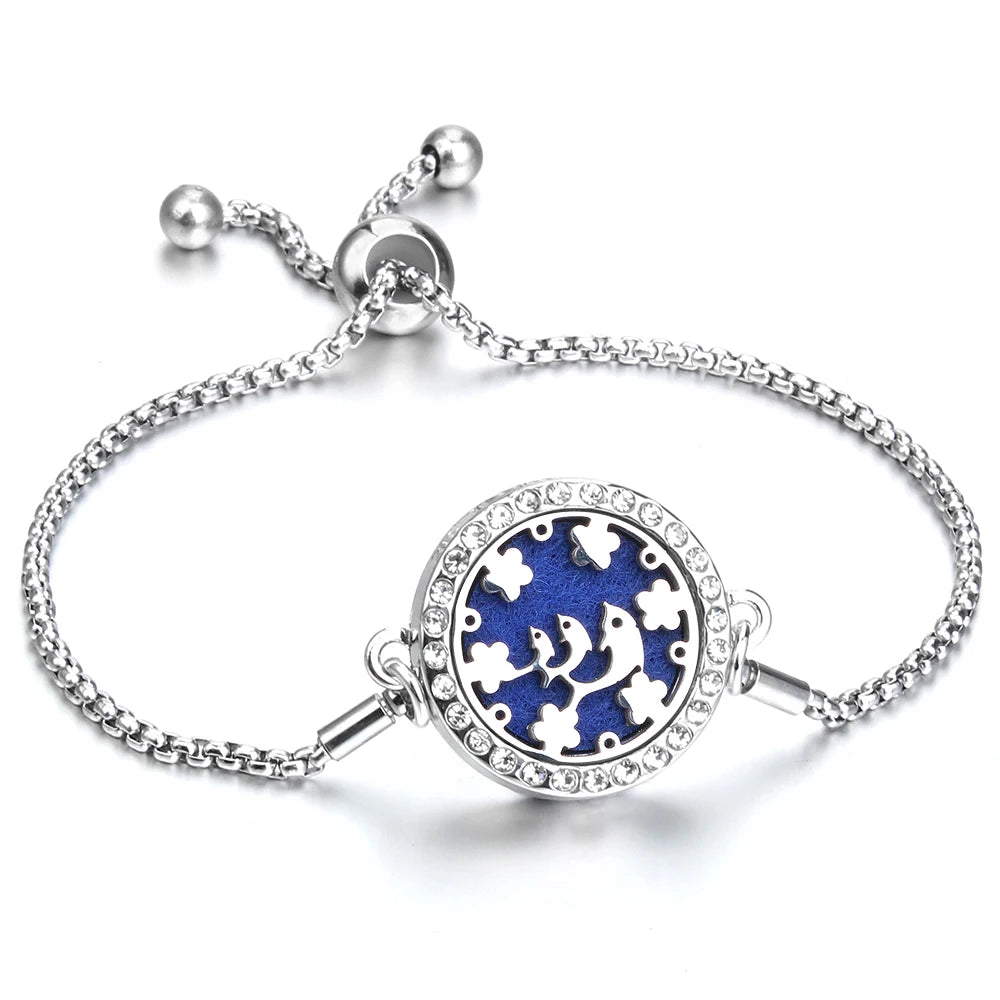 Adjustable Aromatherapy Bracelet – Aroma Perfume Essential Oil Diffuser Jewelry